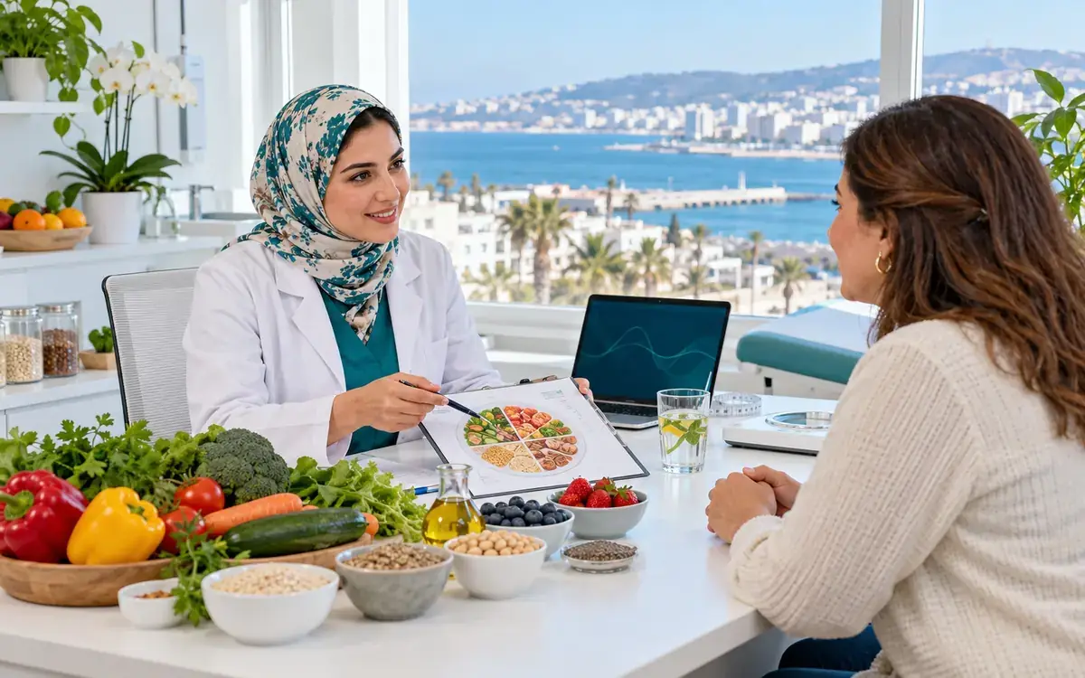 Consultation de diététique avec plan alimentaire